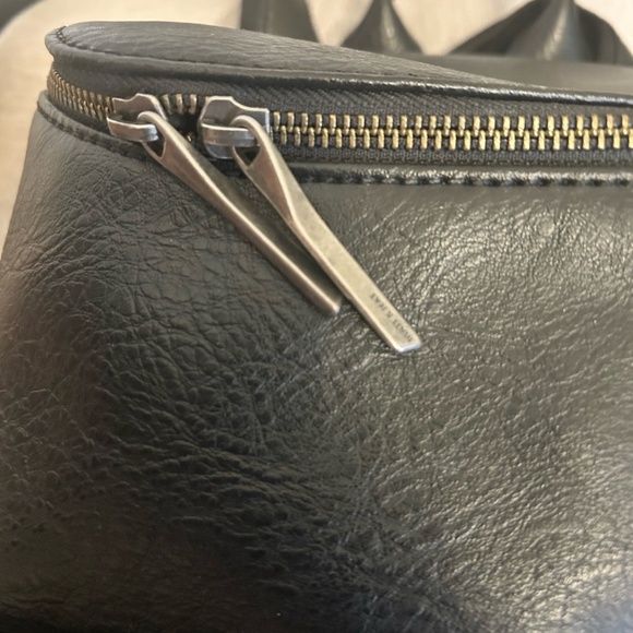 Black vegan leather Matt and Nat backpack for 13” laptop main image 3